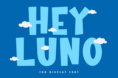 Hey Luno Fun Cartoon Font animation branding cartoon font font fonts graphic design kids font logo nostalgic popular font