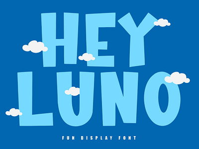 Hey Luno Fun Cartoon Font animation branding cartoon font font fonts graphic design kids font logo nostalgic popular font