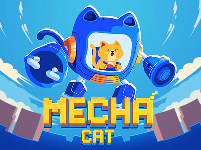 Mecha Cat Game animation Spine 2d animation cat game animation game asset mecha spine spine 2d spine2d