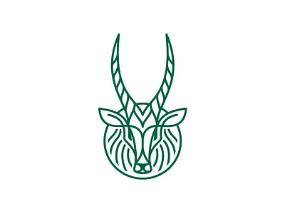 Oryx character goat logo logotype minimalism nature oryx