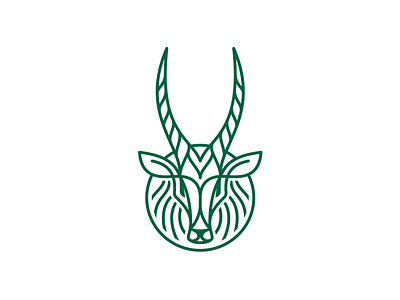 Oryx character goat logo logotype minimalism nature oryx