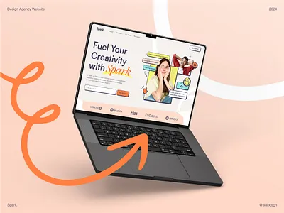 Spark - Design Agency Landing Page agency brandingexcellence creative creativeagency creativedesign creativeplatform design homepage landing landing page ui uiux web design website