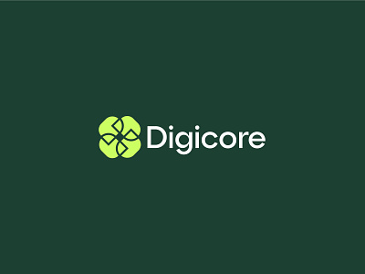 Digicore - Logo and Logo Design brand identity branding corporate design geometric logo identity letter logo logo logo design logo designer logo maker logo type logos minimal logo minimalist modern logo saas tech technology