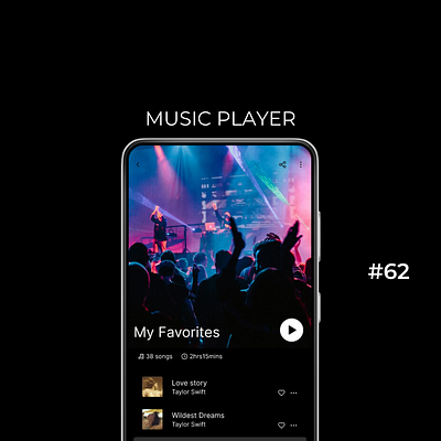 Daily UI Day-62/100:Music Player dailyui day 62 designchallenge designing music player ui uiuxdesign ux