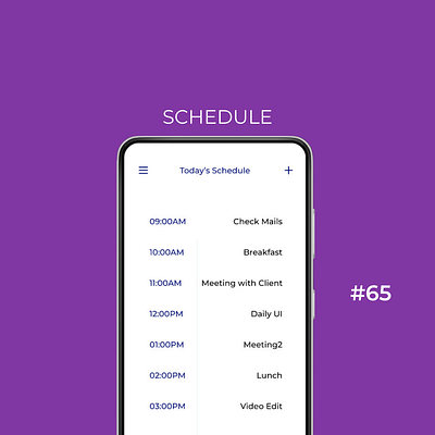 Daily UI Day-65/100:Schedule dailyui day 65 designchallenge designing schedule ui uiuxdesign ux