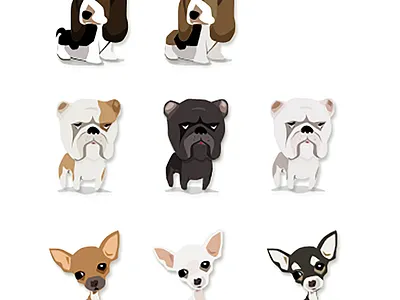 Some old dog illustrations