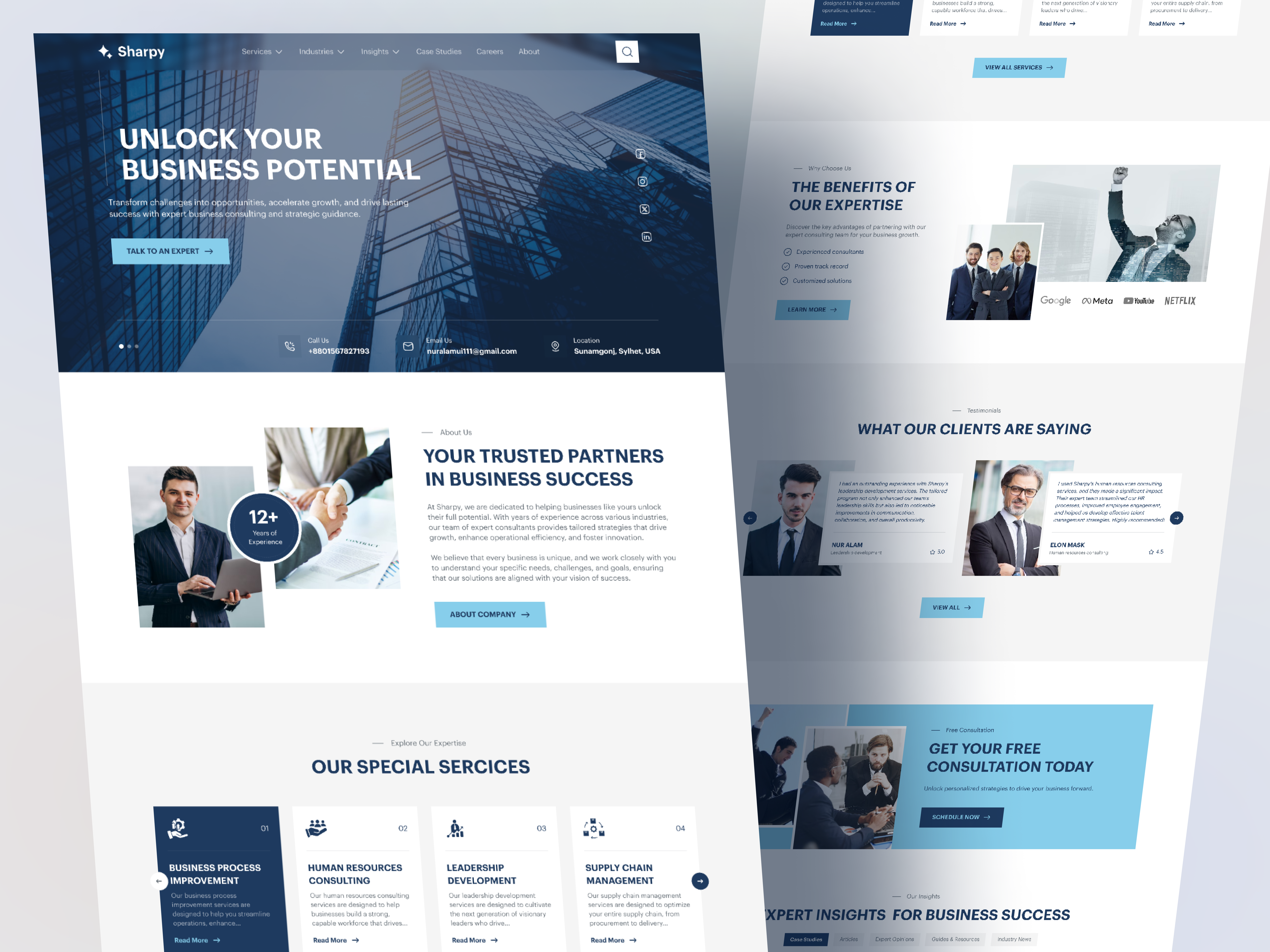Example of Minimal Landing Page Design
