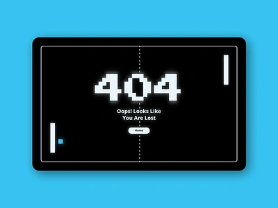 404 Page Error Animation | UX Design 404 animation app design error funny game graphic design illustration motion graphics ping pong pixel art playful retro svg svgator ui ux