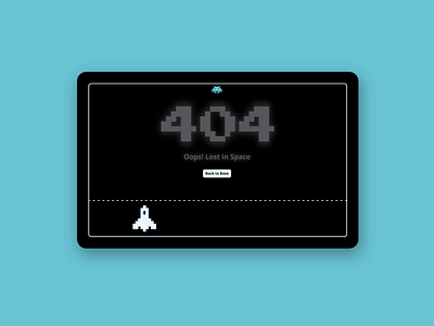 Error Message | Retro Arcade Game | 404 Page Animation 404 alien animation app arcade design error page game graphic design motion graphics pixel art retro space shooter svg svgator ui ux