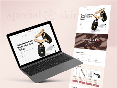 Website Design for Special Skin beauty brand branding design digital digital art e commerce ecommerce graphic design identity branding online shop ui ui design ui ux ui ux design ux ux design web shop website website design