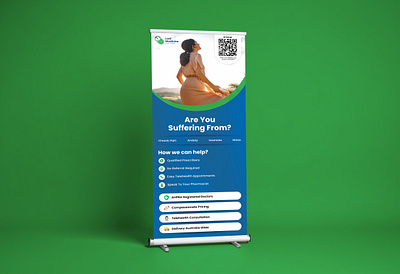 Rollup banner & Branding design. banner branding clean design digital graphic design graphics illustration logo media medical modern print roll banner ui ux vector