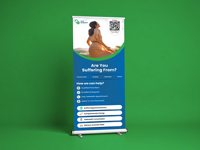 Rollup banner & Branding design. banner branding clean design digital graphic design graphics illustration logo media medical modern print roll banner ui ux vector