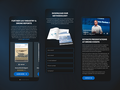 Droneii - Mobile Design adaptive design drone figma mobile ui ux web design