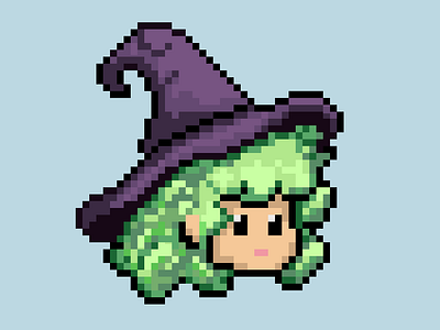 Enchanted chibi witch character concept design 🧙🏽‍♀️ ✨ aesprite character design illustration video games