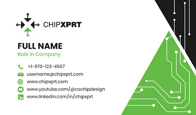 Business Card Design- ChipXPRT ui