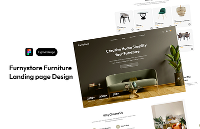 Furniture Landing page Design app design design figma figma design landingpage mobile app ui ui design uiux ux