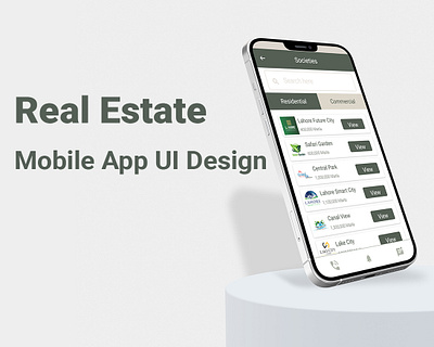 Real Estate Mobile App UI Design design thinking figma design mobile app design mobile design mobile ui design real estate app real estate design ui design user interface ux ui design wireframes