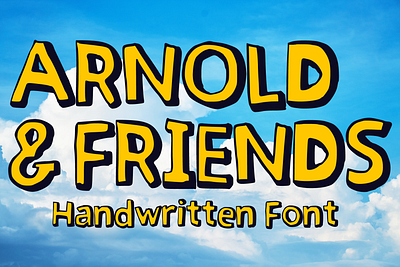 Arnold & Friends Font cartoon comic design display font font font design graphic graphic design hand drawn font hand drawn type hand lettering handwritten headline lettering logotype text type design typeface typeface design typography