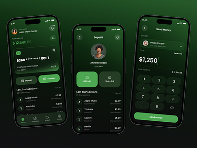 Banking Mobile App android b2b banking card clean design finance fintech interface mobile app design modern product saas sales send money ui ux wallet