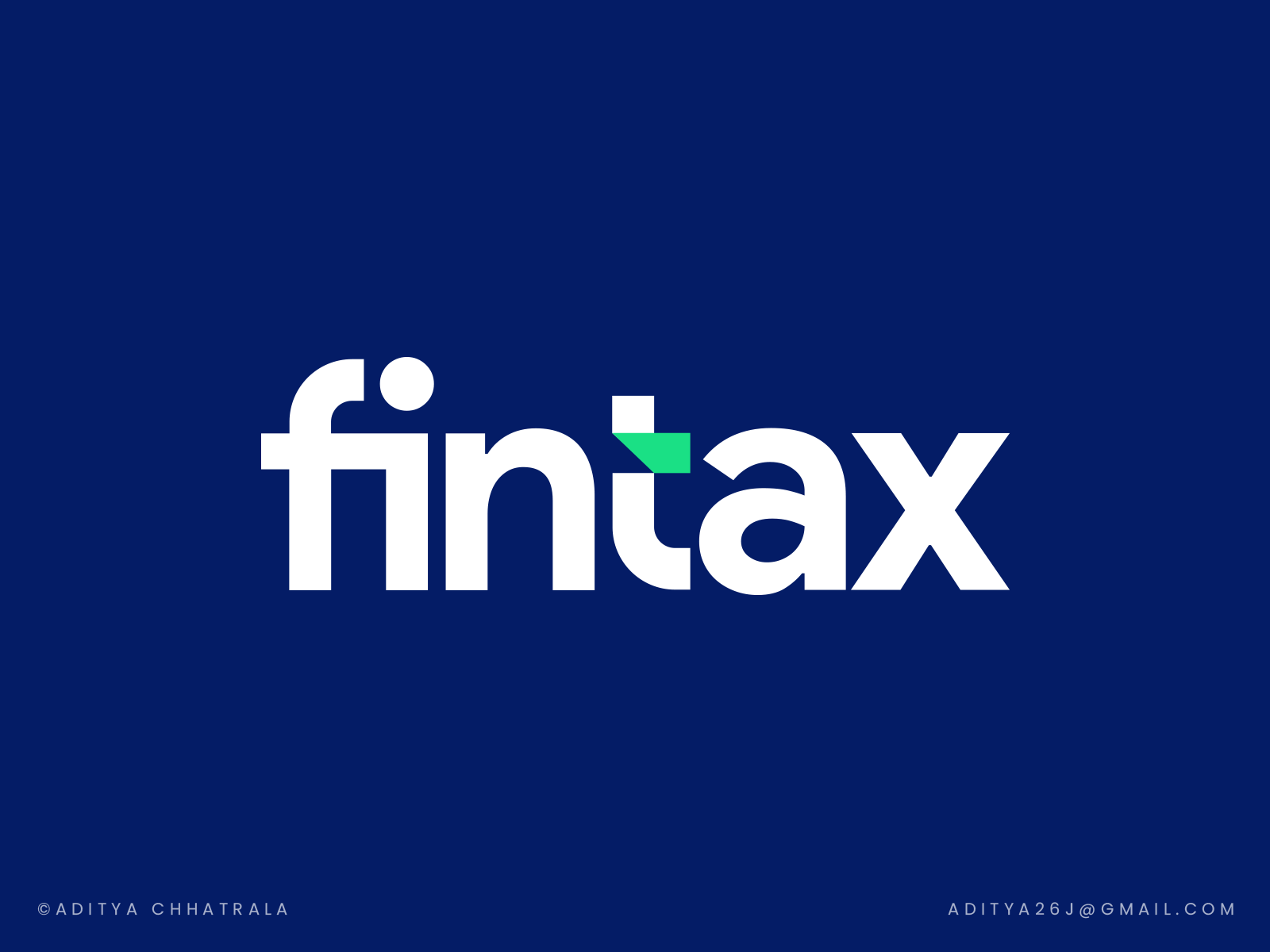 Fintax - Logo design for the finance and tax firm by Aditya Chhatrala ...