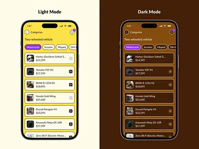 Daily UI Challenge #14 card dark mode light mode product product card purple website