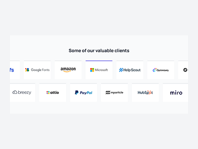 Partner logo as carousel client logos client section client showcase modern ui partner logos ui design ux design