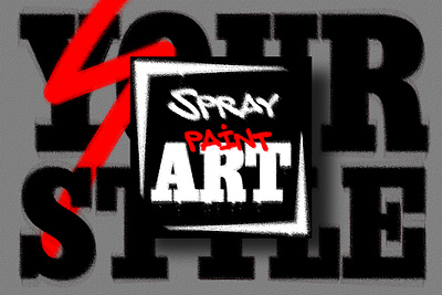 Stencil Spray Paint Text Effect Addon for Illustrator drop