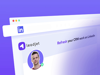 Low-fidelity interface mockup | Leadjet x Linkedin adobe xd app design crm figma interface landing page leadjet linkedin low fidelity modern ui motion graphics ui animation ui designer ui mockup ui motion ui ux ui ux designer web3