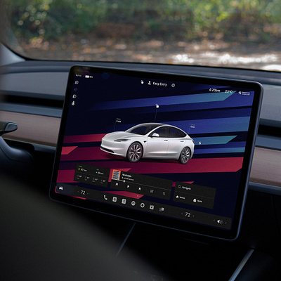 Tesla UI concept ev tesla ui ui design