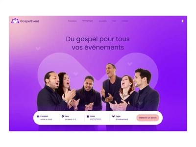 Gospel Event Brand ID adobe xd brand identity branding figma gif gospel landing landing page designer logo logo animation logo designer logos music event musical ui ui animation ui design ui designer ui ux web designer