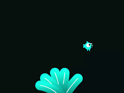 UNDER WATER animation code greensock gsap motion graphics reactjs vector