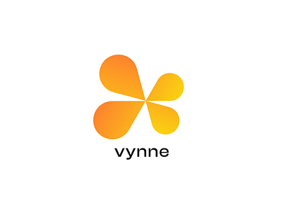 Vynne - Logo Design gradient gradient logo illustrator logo orange vector