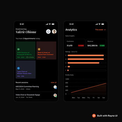 Consultancy & Appointment Tracking App mobile app design ui