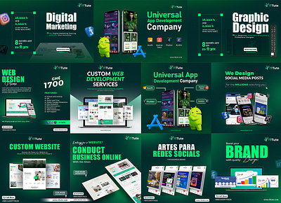 IT Tute | Blog & Social Media Design brand branding design graphic design social media design