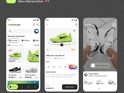 AI-powered eCommerce app design ai app android app app design branding ecommerce app ecommerce app design graphic design ios app mobile app design ui