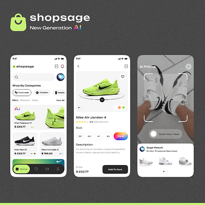 AI-powered eCommerce app design ai app android app app design branding ecommerce app ecommerce app design graphic design ios app mobile app design ui