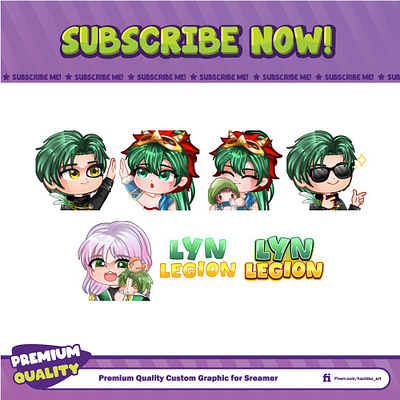 Custom Chibi Emotes By Hachiko emotes for twitch