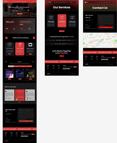 Trendtial Marketing Website design uiux website