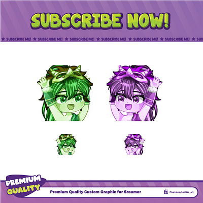 Custom Chibi Emotes By Hachiko emotes for twitch