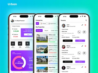 Property management App case study design figma graphic design mobile app mobile app ui property management app tenant manager ui uiux user experience user interface ux