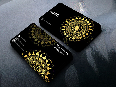 Luxury Visiting Card Design 3d branding business card clean corporate design designer graphic design graphic designer logo luxury mandala ui unique visiting card