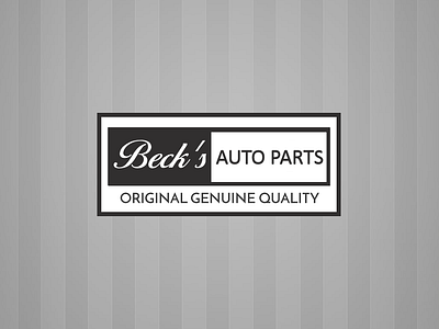 Beck's-Auto-Parts-logo-1600 app branding design graphic design illustration logo logos typography ui vector