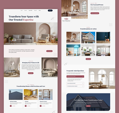 Expert Roofing, Renovation, Custom Home Services & UI Design adobexd constructionwebsite creativewebdesign customhomedesign designinspiration designshowcase digitalcraftsmanship figmadesign homeimprovementui homeserviceswebsite modernwebdesign professionalwebdesign renovationwebsite responsivedesign roofingwebsite uiuxdesign userexperience uxdesign webdesign websitedesignexpert