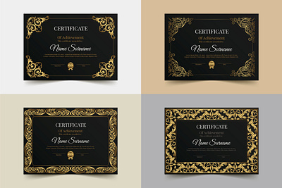 Elegant certificate design certificate design design engraving frame frames graphic design template template design vector