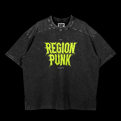 Region Punk design illustration logo t shirt typography