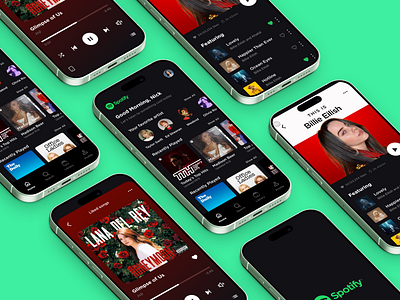 Spotify App Redesign - A Fresh Listening Experience 🎧 appdesign appredesign branding clean design dark mode design designinspiration digitaldesign elegant ui illustration mobileapp musicapp spotify ui uidesign userexperience