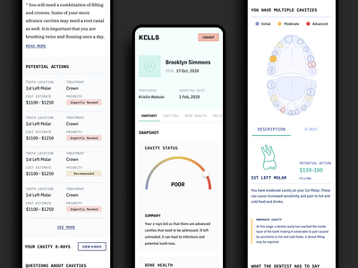 KELLS-Mobile App app app design blue dental marketing medical mobile mobile app playstore