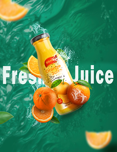 Image Manipulation (Orange Juice) branding design graphic design illustration