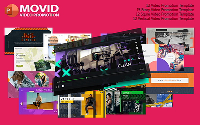 Movid Video Promotion PowerPoint Template movid powerpoint promotions template video