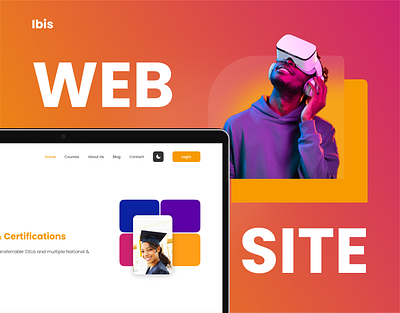 ibis website design design trends educational institute figma glassmorphism graphic design ui ui ux design user experience user interface ux website wireframe